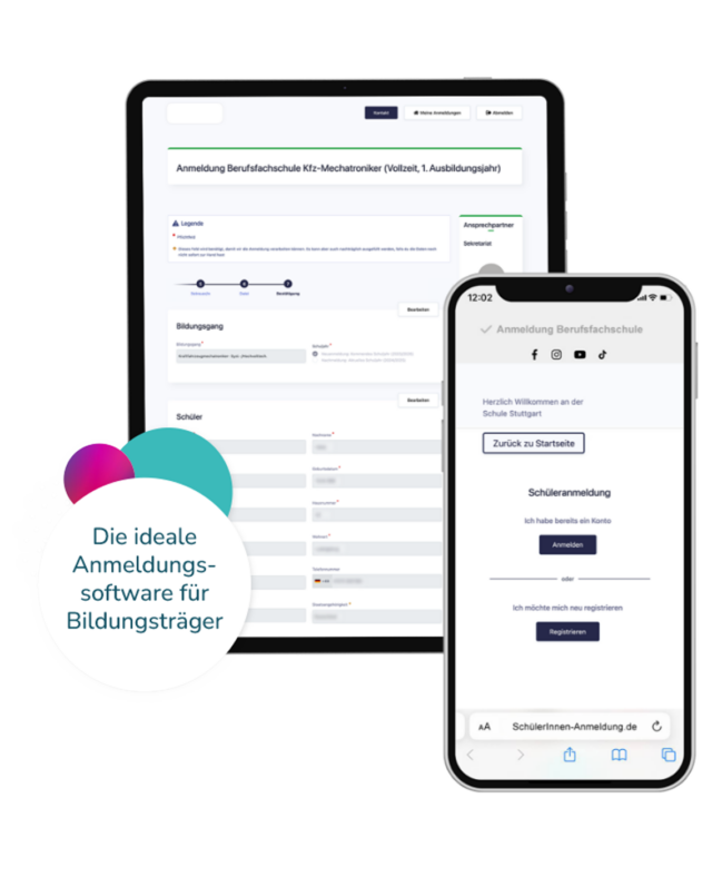online Schulanmeldung Software
